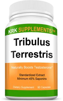 Tribulus Terrestris 1000mg per serving 90 Capsules KRK SUPPLEMENTS